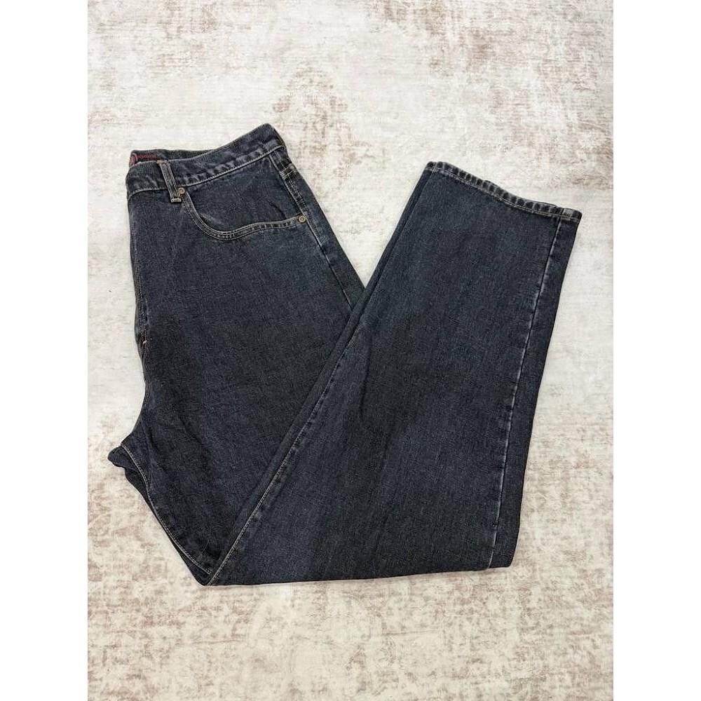 Vintage Tommy Hilfiger Motorcycles TH-50 Jeans Mens 36x32 Black Baggy 90s Y2K
